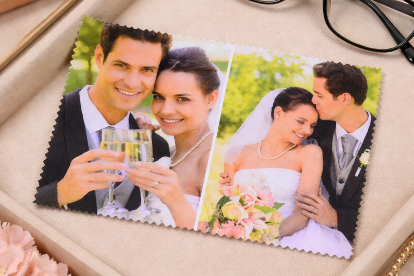 Egyedi fényképes szemüvegtörlő kendő