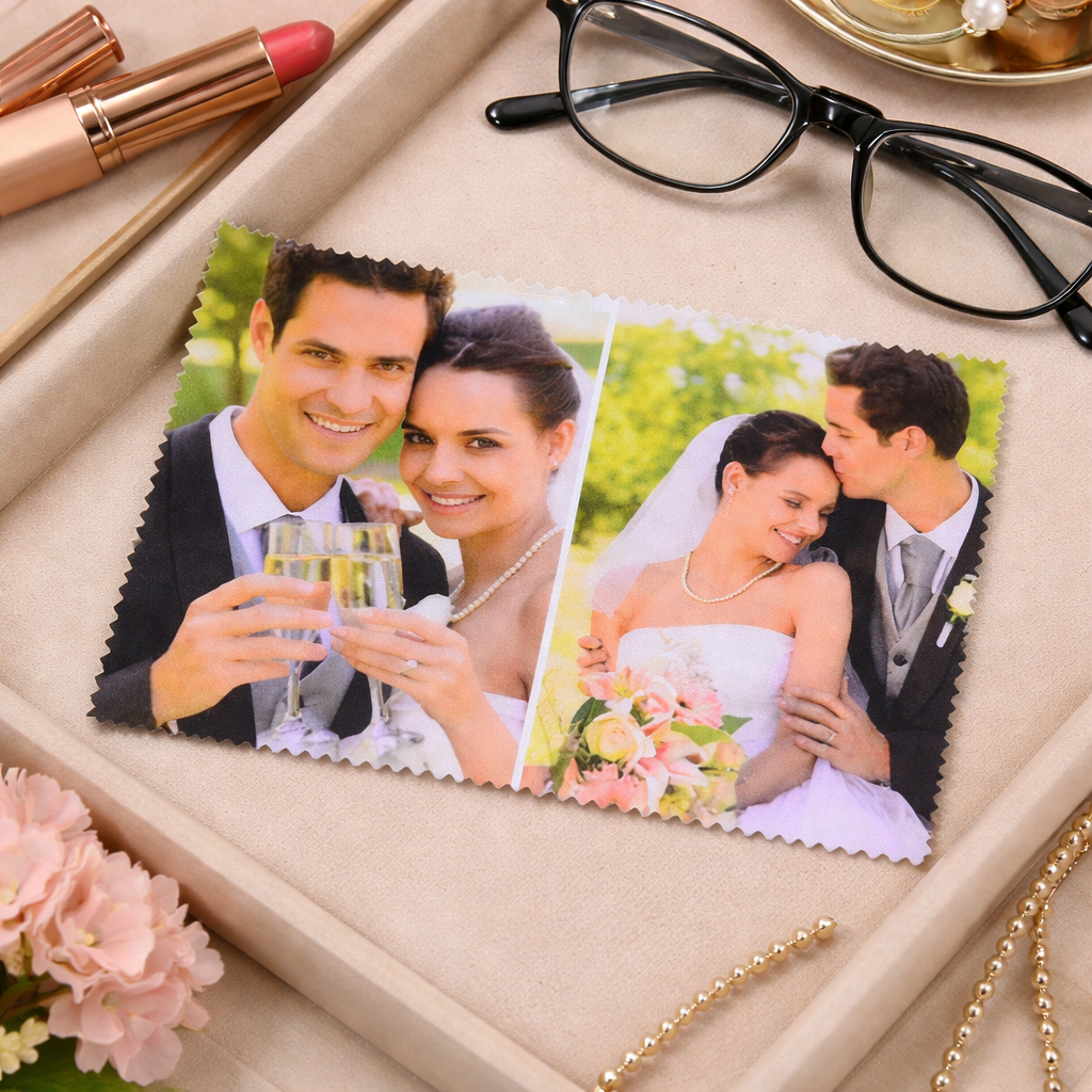 Egyedi fényképes szemüvegtörlő kendő